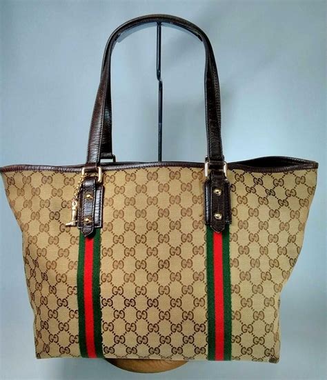 gucci gg tote canvas|genuine gucci bag purse tote.